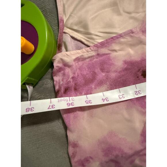 NWT Abound Size 2X PINK LELAND MIDI Tie Front Short Sleeve Skater Dress Flowy - Picture 7 of 8